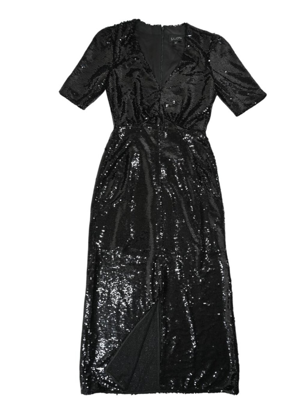 Saloni Eden Dress in Black
